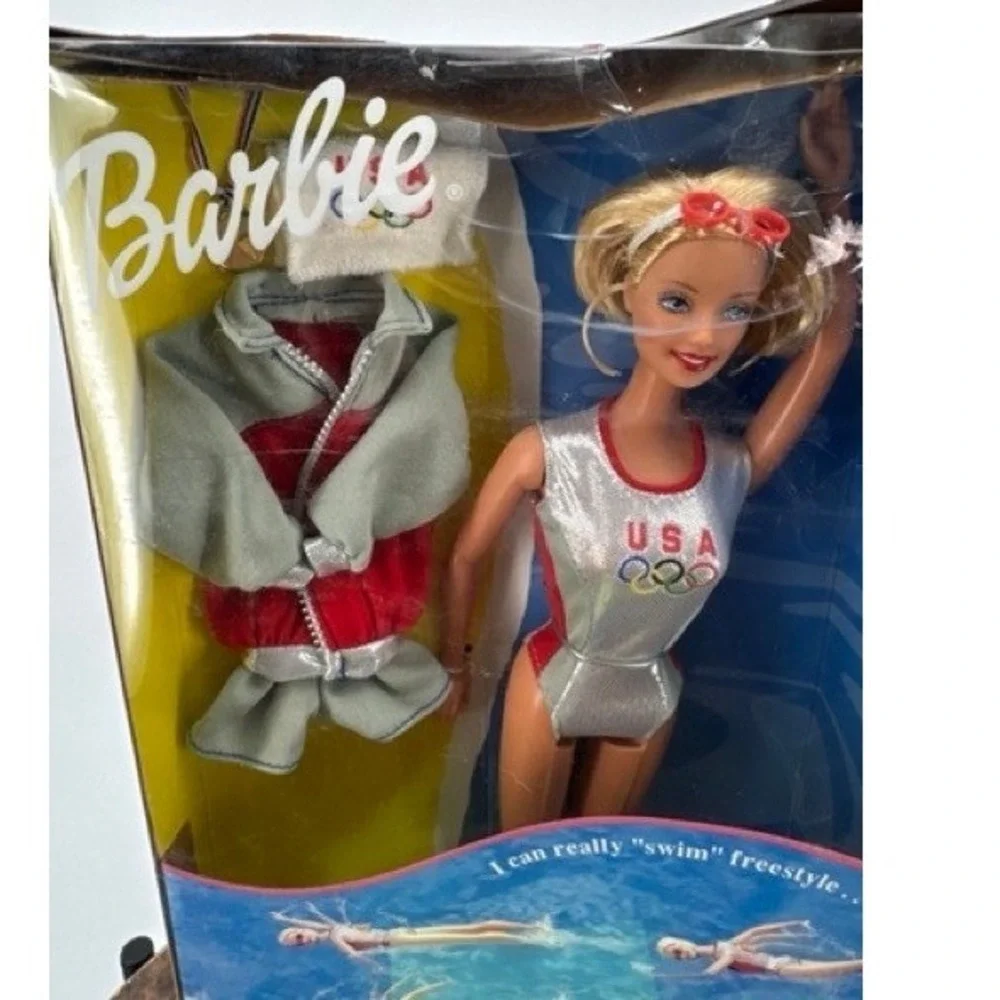 Vintage NEW Mattel Barbie Swimming Champion USA Olympic Doll 1999 Sydney Y2k